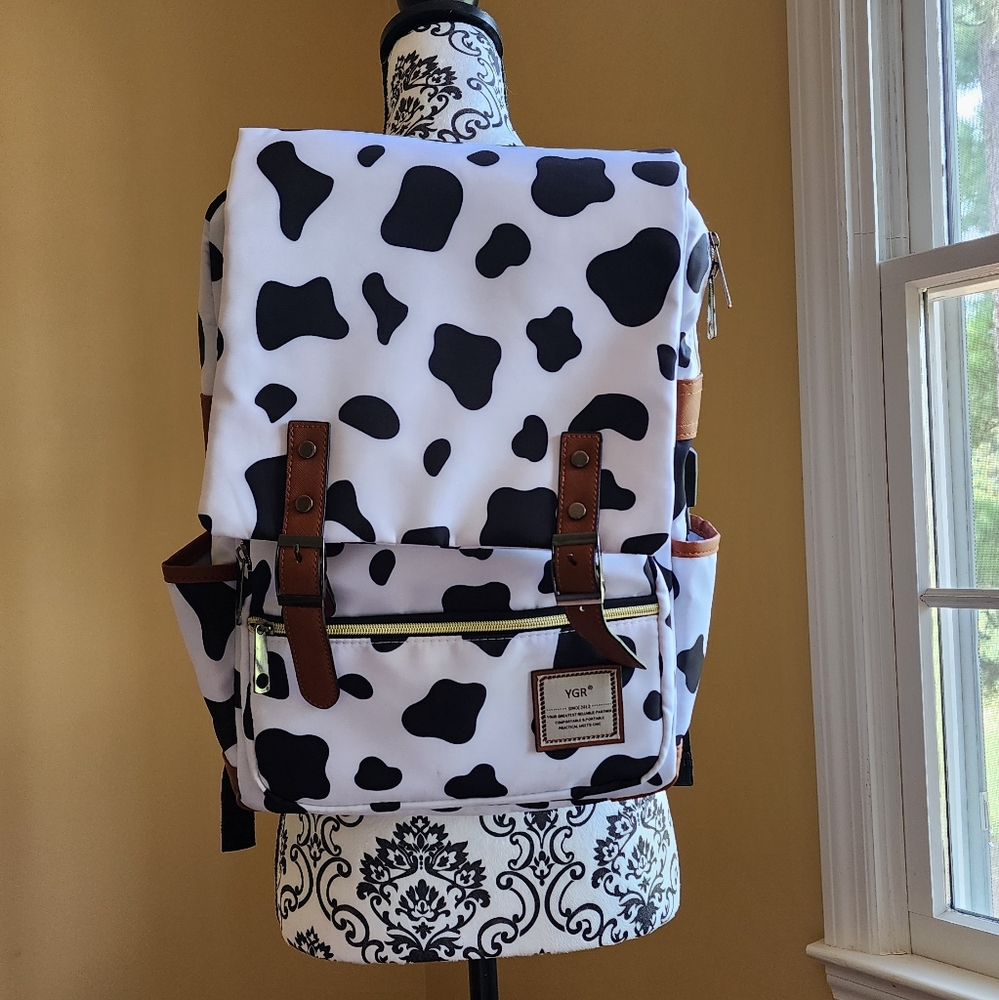 Cow Print Backpack